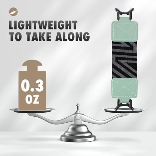 Black and mint green MoKo hand strap 2 pack set