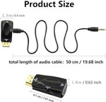 Back view of the RyzCare HDMI to VGA cable converter showing durable build quality.