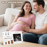 Complete packaging contents of the DACO MIN ultrasound frame including number cards and footprint ink pad.