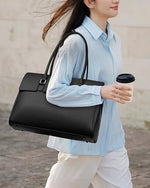 LOVEVOOK business office shoulder bag interior layout with padded laptop compartment