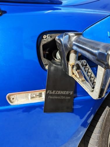 Fleishers car paint savior accessory absorbing gasoline drops at a petrol station