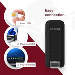 Close up of the Inseego USB8 compact mobile modem design