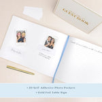 Elyn guest book set with gold gel pen and table sign