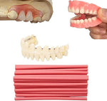 Top view of Healthyare denture material kit components