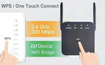 Nemakin WiFi signal booster LED indicators and WPS button