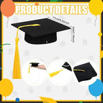 Mini graduation cap party supply on mason jar