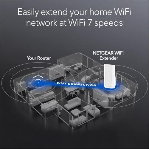 Side profile of Netgear BE5000 range extender