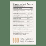 Side view of Stonehenge Health Dynamic Nerve 90 capsules packaging showing quality certifications.