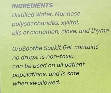 Imported USA Orasoothe oral hydrogel dressing for canker sore pain relief.