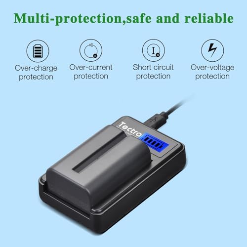 Complete camera power kit including two replacement batteries, LCD charger, and micro-USB cable