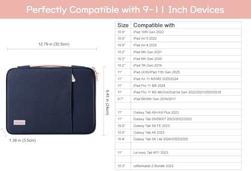 Dadanism padded tablet sleeve 180 degree open view showing internal mesh pockets for accessories