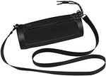 Shockproof travel carry bag pouch accessory for wireless speaker illustrating full side button access.