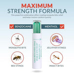Maximum strength benzocaine and menthol topical solution packaging details and warnings