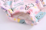 Close up of the waterproof crotch lining inside SUOBUDE reusable cotton potty training pants.