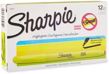 Sharpie Accent Pocket-Style Highlighters, Fluorescent Yellow , Chisel Tip, Dozen - 27025 - Image 2