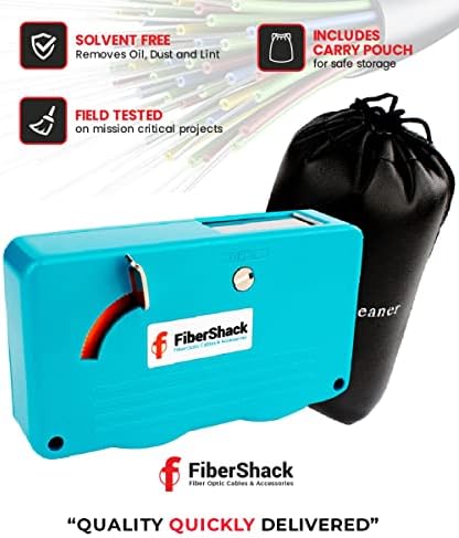 Close up of Fibershack cleaning box tape slot for LC and SC connectors