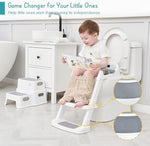 Forbena toddler toilet trainer step stool ladder with non slip steps and handles