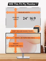 Two pack premium desktop privacy shields highlighting micro louver data protection technology.
