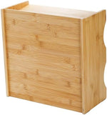 Eco friendly bamboo cassette tape and video game case organizer