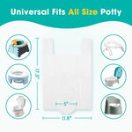 Close up of absorbent material in Minne Baby potty refill bags