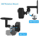 Two pack security wall mounts with included installation screws and wall plugs