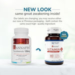 Wellness Extract Eannatto Vitamin E supplement bottle angled view showing product purity details
