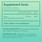 Brand logo and product information on Babivek iodine bottle