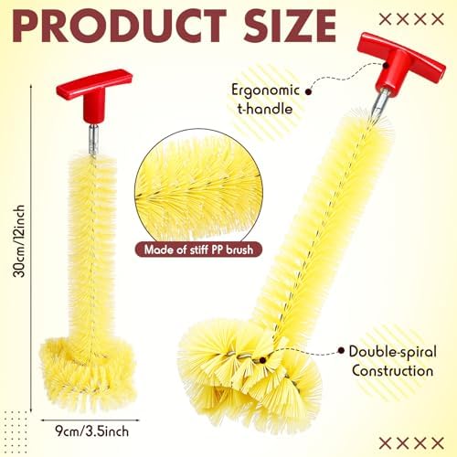 Ferrochef drain brush showing ergonomic T-handle design