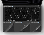 imComor trackpad protector clear film application on a fourteen inch laptop.