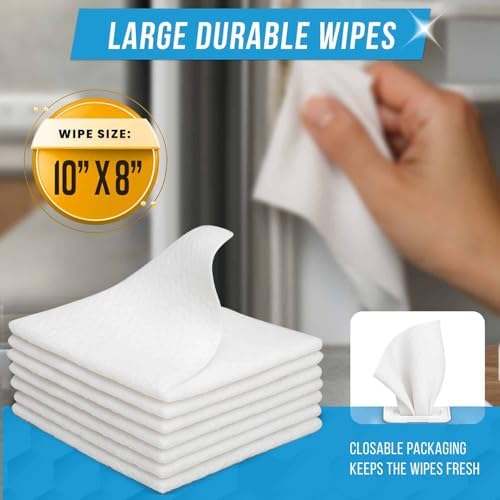 Resealable package of Active appliance cleaning wipes