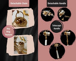 Emthony vintage style glasses for theater side view detailing polished alloy build