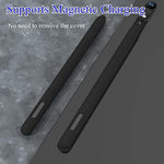 Close up view of the ultra thin magnetic charging side on the premium silicone protective skin cover.