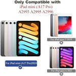 White charging port module replacement for iPad mini 7th generation close up.