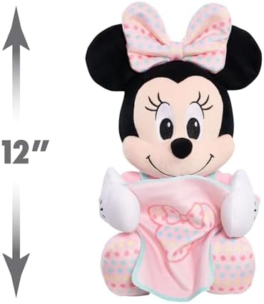 Disney Baby 11 inch Minnie Mouse talking stuffed animal with interactive foot button highlighted