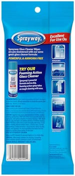 Resealable packaging of Sprayway ammonia-free glass wipes for car and home