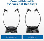 Authentic USA imported TV Ears headphone battery cell close up details
