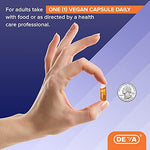 DEVA Vegan Vitamin E 400 IU container illustrating gluten free and dairy free product claims