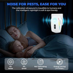 Authentic imported electronic rodent repellent packaging with user instruction guide