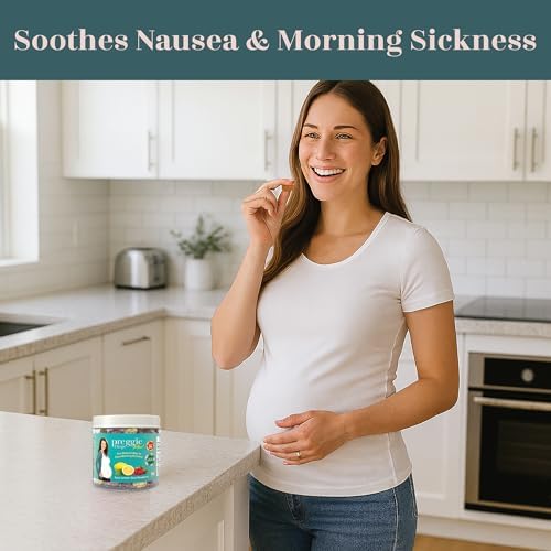 Nutritional facts and Vitamin B6 content label on Preggie Pop Drops Plus pack