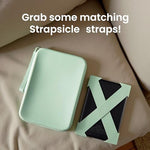 Strapsicle Silicone Clutch used as a compact travel carry-all