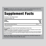 Piping Rock Dimethylaminoethanol 200 quick release capsules dietary supplement supplement facts