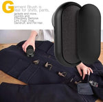 Magictec rechargeable fabric shaver with accessories and charging cable