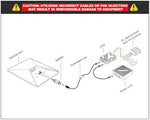 SURVADV Starlink Mini hardware package back panel display detailing the FCC and RoHS certification marks
