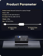 DeepFun power brick showcasing the technical specifications label including 15V 4A output ratings.