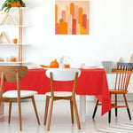 Kopokita red party tablecloths for 8 foot tables