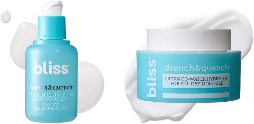 Bliss Hyaluronic Acid Drench and Quench Serum front view bottle