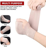 FRESINIDER compression wrap stretched to 15 feet for sports injury support.