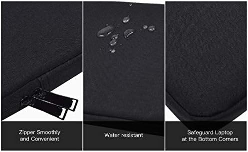 Side view profile of the slim and lightweight protective tablet briefcase showing heavy duty zippers.