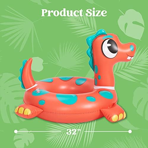 Dolphin character inflatable pool ring for summer beach parties