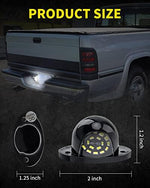 Side profile of license plate light assembly showing IP66 seal